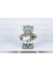 Teddy Bear Standing Upright Girl 20 Cm (Elephant) - Niches And Decorations - Màu Khaki - Xem 2
