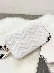 1pc Girls' Quilted Letter Strap Crossbody Bag, Suitable For Daily Use, Ideal Gift Choice - M1725 - View 11