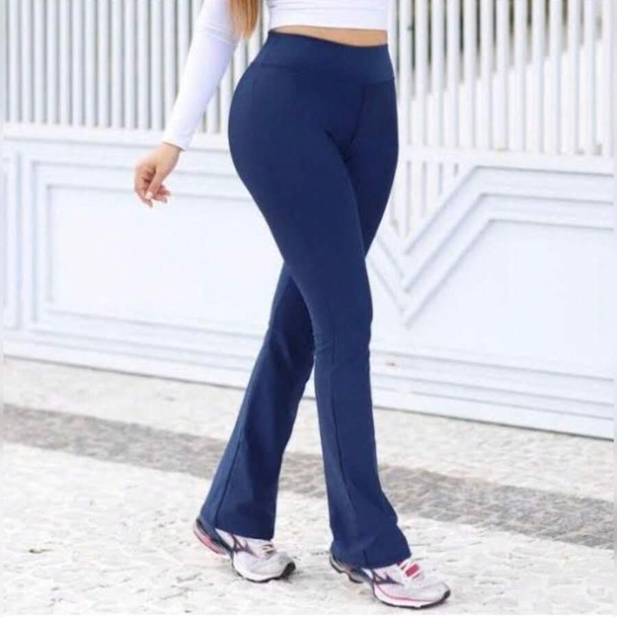 Flare Ballerina Leggings - 藏蓝色 - 查看 1