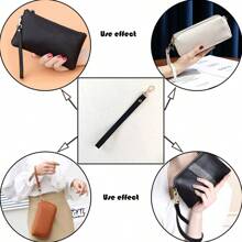 Handles For Bags, Wallets, Clutches, Phone Cases, DIY Handles, Key Holders, Coin Purses Gifts For Women - Black - View 4