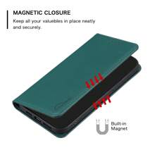 Compatible con iPhone/Honor/NO KIA/MOTO/Haz clic en este enlace para seleccionar el modelo deseado. Funda para teléfono móvil Dispositivo (RFID)+PU - Verde - Ver 9
