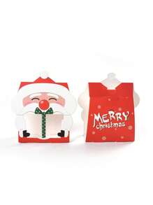 8/16 件装圣诞圣诞老人饼干袋糖果盒牛轧糖礼品包装用品圣诞新年派对装饰 - 彩色 - 查看 4
