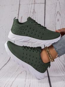 2024 新款针织网眼系带简约透气轻便可洗运动鞋，宽版女士休闲鞋，运动跑鞋，徒步鞋，情侣休闲鞋，路跑鞋