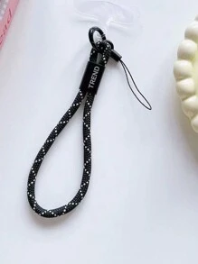 1 pièce Porte-cartes portable en nylon minimaliste et personnalisé avec un seul bouton, avec une petite boucle pour un cordon anti-perte pour téléphone. Compatible avec les clés, les cartes Galaxy. Cadeaux de suspension pour la mère, la famille, les amis, l'anniversaire, les vacances, un charm de téléphone, une chaîne de téléphone.