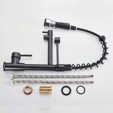 Kitchen Faucet With LED, Pull-Out Faucet And 360° Swivel Hand Shower, Single Lever Mixer And Pull-Out Hand Shower - ORB Plus Galvanizing - View 6