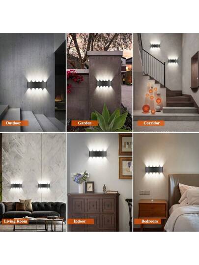 CANMEIJIA Waterproof LED Wand Verlichting Fixture, High Lumen Output 3000/4000/6500K, Aluminum/Plastic Outdoor Lighting, IP65 Rated, 85V 265V, Patio, Stairwell, Street, Indoor Areas, Kitchen, Bedroom, Hallway view 8