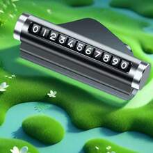 Random Color Metal Roll-Up Temporary Car Parking Number Plate, High-End Concealed Car Permit Parking Plate, Wholesale - Multicolor - View 8