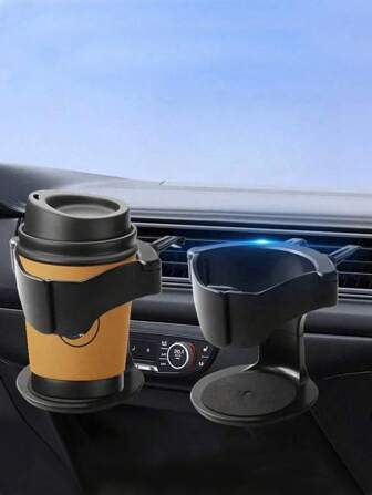 Multi-Functional Car Cup Holder For Ventilation Slot With Bottle Holder, Ashtray And Coffee Cup Holder