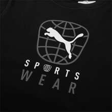 Puma 休闲运动短袖圆领宽松透气T恤 - 黑色 - 查看 7