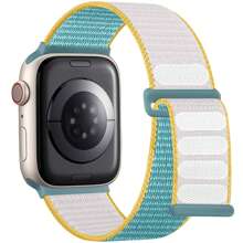 柔软透气的运动尼龙环带，兼容 表带 38MM 40MM 41MM 42MM 44MM 45MM 46MM 49MM，男女可调节表带，兼容 Series SE Ultra 11/10/9/8/7/6/5/4/3/2/1 - 42/44/45/49mm - 查看 27