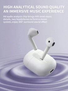 Earbuds Sans Fil Ly02 Avec Réduction De Bruit Enc Pour Appel/contrôle Tactile Avec Port De Charge Usb-c, Écouteurs Pour Les Fêtes, Écouteurs Et Haut-parleur Pour Les Jeux, Microphone - Cadeau De La Saint-valentin