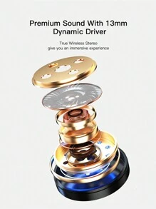 Earbuds Sans Fil Ly02 Avec Réduction De Bruit Enc Pour Appel/contrôle Tactile Avec Port De Charge Usb-c, Écouteurs Pour Les Fêtes, Écouteurs Et Haut-parleur Pour Les Jeux, Microphone - Cadeau De La Saint-valentin