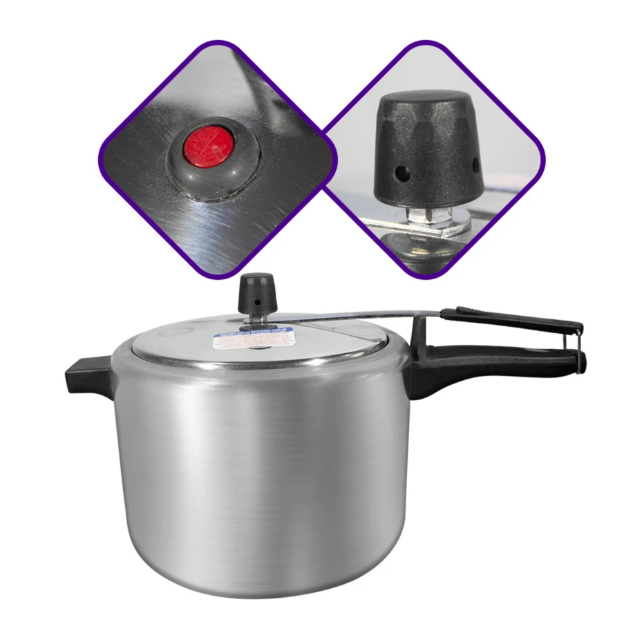 Grenada 4.5 Litre Polished Aluminum Pressure Cooker - 拋光 - 查看 1