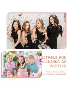 3/6/10 件迷你皇冠蛋糕装饰，珍珠皇冠蛋糕装饰，适用于生日蛋糕装饰、插花、生日、婚礼、派对和淋浴装饰、返校情人节 - 彩色 - 查看 7