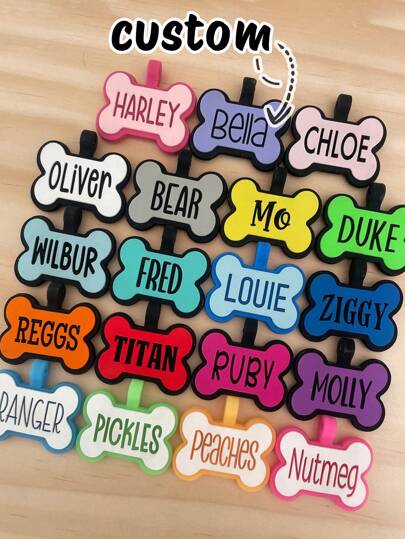 Custom Dog ID Tag Pendant, Personalized Keychain Soundless Dog Tag, Quiet Dog Tag, Pet ID Tag, Personalized Dog Tag, Waterproof Dog,Dawg,Engraved,Durable,Sequines,Stainless,Vintage,Casual,Unisex,Hipster,Old Money,Stylish,Custom,Personalized,Unique,Customized,Ideal Gifts For Him,Ideal Gifts For Her,Boyfriend,Girlfriend,Family,Friends,Grandparents,Children,Her,For Anniversaries,For Birthdays,For Weddings,For Graduation,For Housewarming,Trinkets