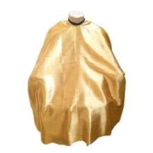 Kit 2 Adult Satin Cutting Capes, 1 Plain Gold And 1 Plain In Assorted Colors, Professional For Barbers, Hairdressers, Barbershops And Beauty Salons - 黑色 - 查看 3