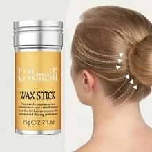 2 件装发蜡棒、头发造型蜡、滋养配件 - 女士和儿童专用发蜡棒、散发凝胶修复剂、发髻造型器和造型霜，2.7 液量盎司 - 1wax+1band - 查看 6