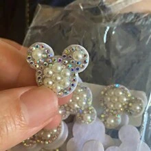 20pcs Rhinestone Applique Flower Patch Patches Suitable For Bags Hats Clothes DIY Accessories Decoration Hand Sewn