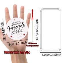 1 đồ trang trí Giáng sinh bằng Acrylic, Đồ trang trí cây thông Noel cho bạn bè, Đồ trang trí treo tình bạn, Quà tặng cho mối quan hệ xa cho bạn thân, Đồ trang trí Giáng sinh Best Friend Forever, Giáng sinh - Nhiều màu - Xem 2