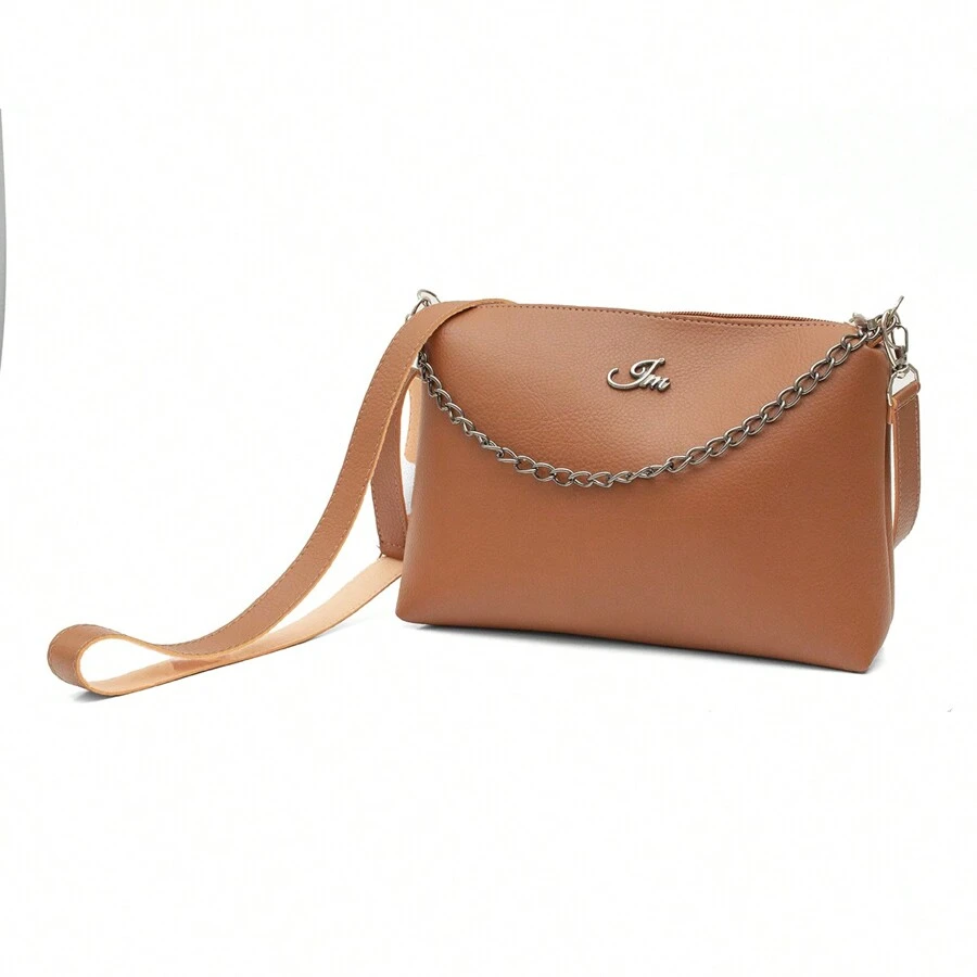 Women's Small Crossbody Bag 2 In 1 Bag Or Toiletry Bag - Camel - View 1