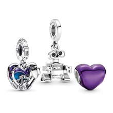 Pulsera Con Dijes Charms Walle Baño Plata .925