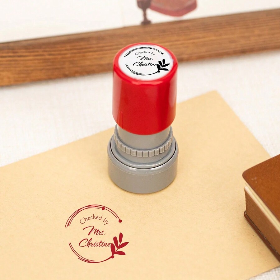 1pc Personalized Stamps,Custom Teacher Stamps,Self Inking Stamp,Love