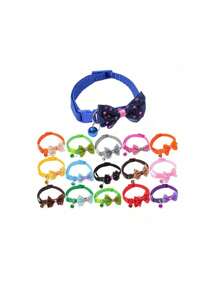 Collares reflejantes para mascotas (gatos y perros) con lazo ajustable en forma de campana, correa universal