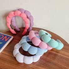 Minimalist Colorful Cloud Sponge Bands For Women Hair Accessories Autumn Winter Temperament Package - Màu xanh da trời - Xem 6