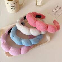 Minimalist Colorful Cloud Sponge Bands For Women Hair Accessories Autumn Winter Temperament Package - Màu xanh da trời - Xem 4