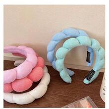 Minimalist Colorful Cloud Sponge Bands For Women Hair Accessories Autumn Winter Temperament Package - Màu xanh da trời - Xem 5