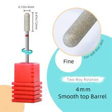 hytoos 1个3/32英寸金刚石钻头美甲钻，专业美甲钻头，适用于丙烯酸凝胶美甲、去除角质层和足部护理 - 彩色 - 查看 36