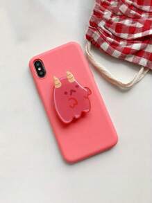 1PC Cartoon Cute Ghost Foldable Mobile Phone Extension Frame Finger Holder Mobile Phone Holder Luxury Universal Mobile Phone Grip Socket Compatible With IPhone, Android Phone, Gift For Birthday, Family, Friends Push-Pull Phone Grip, Phone Accessories
