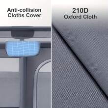 Baby Playpen For Babies And Toddlers With Mesh Walls, Ocean Balls & Pull Rings Included, For Indoor & Outdoor Use, Toddler Fence - Breathable Mesh, Extra Large Play Yard - Blue - View 4