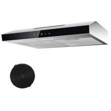 TopStrong Dunstabzugshaube 60cm, Unterbau Dunstabzugshaube 60cm, Umluft/Abluft, abzugshaube mit CF-K Aktivkohlefilter, 201 m³/h Luftstrom, Edelstahl Dunstabzug, 3 Stufen Soft Touch Steuerund [Energieklasse C]