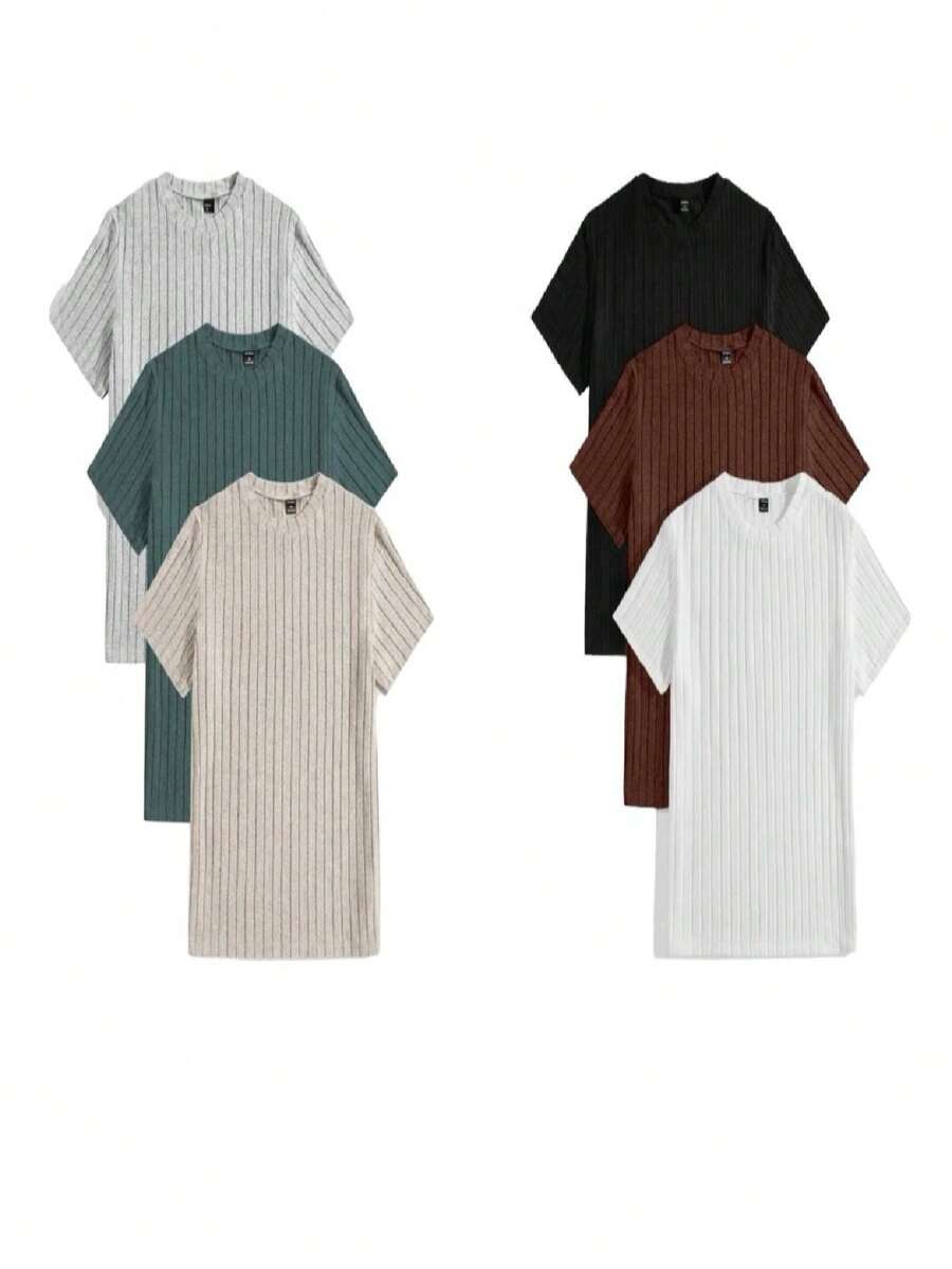 3 Men's Ribbed Women's Blouse - 彩色 - 查看 1