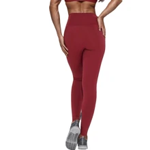 Women Sports Leggings - 酒紅色 - 查看 5