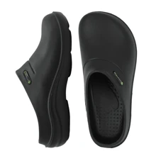 Zapato Sueco Doctor Enfermera Chef Cocina Económico - Negro - Ver 2