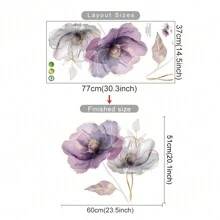 Hoa vàng sơn màu nước phòng ngủ hiên nhà đầu giường trang trí tường nhà dán tường tự dính trang trí phòng, nhãn dán, decal tường, decal vinyl để trang trí nhà, vật phẩm trang trí mùa xuân làm mới ngôi nhà của bạn, nhãn dán trang trí Rama quà tặng sinh nhật tốt nghiệp - Nhiều màu - Xem 15