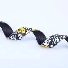 1 Pc Dog Harness For Large Dogs Soft Adjustable Skull Printed Pet Harness For Small And Medium Dogs Chest Vest Strap Suitable Halloween - Blue - View 5