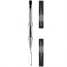 1pc Dual-Ended Nail Art Design Brush, Rhinestone Handle, UV Gel Nail Brush, Professional Nail Tool, Polygel Brush And Picker, Dual-Ended 2-In-1 Stainless Steel Gel Nail Brush, Polygel Cutter Tool, Suitable For Polygel, UV Gel, Acrylic Nails, Extension Gel, Quick Builder Gel, Home And Professional Nail Salon Use - Black - View 8