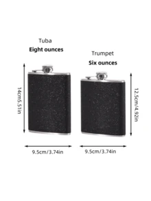 1 pieza Petaca mini portátil de acero inoxidable - Multicolor - Ver 6