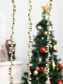 1 件圣诞花环圣诞树银珠装饰，透明彩虹色银珠花环扭珠串用于圣诞树装饰，质朴水晶花环饰品家居装饰 - 1pc - 查看 4