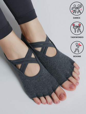 Sports Outdoor 1pair Athletic Yoga Socks