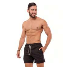 Mauricinho Men's Linen Twill Shorts. - Blue - View 2