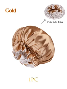 1 mũ trùm đầu bằng vải satin hai lớp có thể điều chỉnh, mũ trùm đầu bằng lụa satin thoáng khí khi ngủ, mũ trùm đầu băng đô rộng cho tóc dài, tóc xoăn, mũ trùm đầu có dây thun mềm, trở lại trường, vật dụng thiết yếu khi đi du lịch, phụ kiện tóc cho phụ nữ, tóc, thợ cắt tóc, dụng cụ làm tóc, sản phẩm chăm sóc tóc, du lịch, đồ dùng cho tóc, thiết bị làm tóc, phụ kiện, tiệm cắt tóc - Nhiều màu - Xem 20