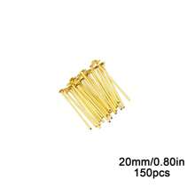 300pcs Golden-Silver Metal T-Pins 20-50mm, For DIY Bracelets, Necklaces, Earrings Jewelry Making Craft Supplies