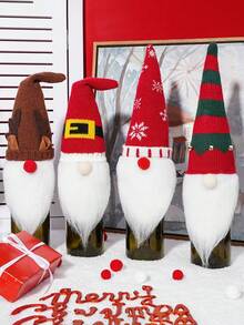 4 gói Vỏ chai rượu Gnome Giáng sinh, Đồ trang trí Giáng sinh bằng vải nhung Santa Scandinavian, Đồ trang trí bàn ăn năm mới, Quà tặng tiệc, Bộ quà tặng chai, Trang trí nhà cửa, Nhà hàng, Quán bar, Quán cà phê, Đám cưới, Trang trí tiệc, Quà tặng bạn bè, Quà tặng Giáng sinh, Quà tặng năm mới., Quà tặng Giáng sinh, Giáng sinh vui vẻ - Nhiều màu - Xem 6
