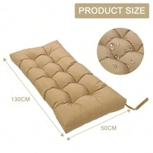 Outdoor Bench Cushion 51"X20" Waterproof Patio Chair Pad Swing Seat Replacement Cushion For Garden Patio Furniture Lounger Bench - 卡其色 - 查看 3
