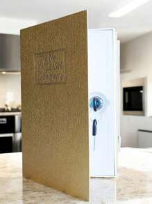 1pc Halloween Decoration, This Black, Blue, Red, Gold Or Silver Book Is A Clever Design. It Disguises As An English Dictionary Book With A Hidden Secret Storage Function To Store Jewelry, Passports And Other Valuables. This Money Box Comes With A Key Lock For Security. - Multicolor - View 17