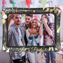 1pc Inflatable Gold Photo Frame, 60 X 80 Cm, Funny Inflatable Toy Suitable For Party And Gathering